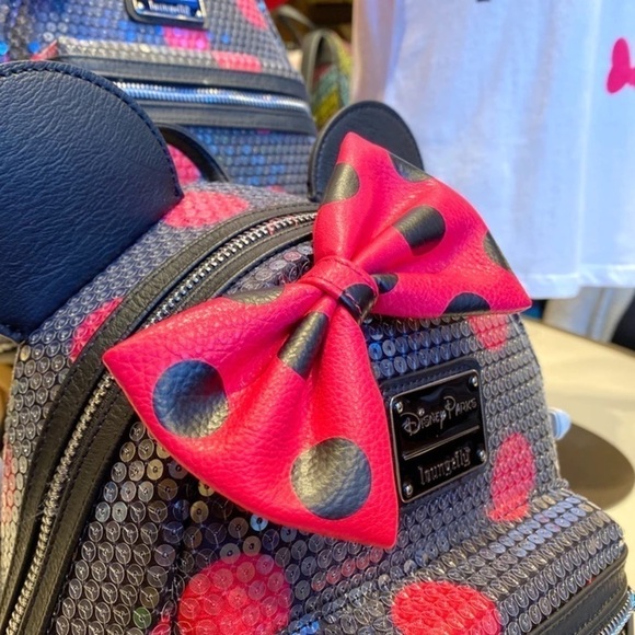 Minnie Mouse Sequin Polka Dot Mini Backpack - Picture 8 of 12